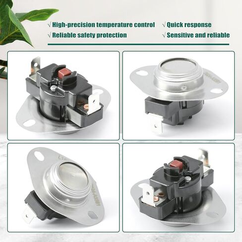 YUXIVCNE 7624A3591 Furnace Limit Switch L180°F Replacement for Coleman for York Parts Replace 00644767624A3591 S1-7624a3591 in Kuwait
