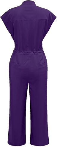 Slim Fit Straight Leg Scrub Onesie Solid Color High End Workwear For Beauty Salon in Saudi Arabia