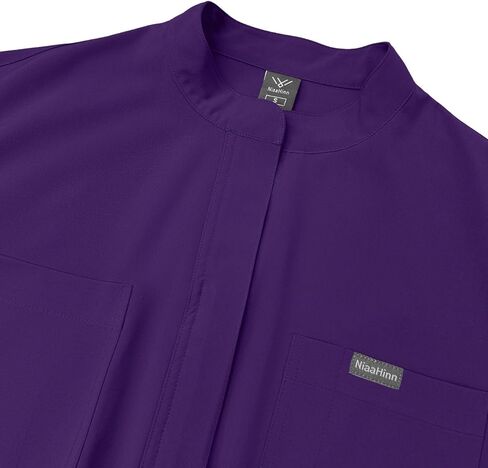 Slim Fit Straight Leg Scrub Onesie Solid Color High End Workwear For Beauty Salon in Saudi Arabia