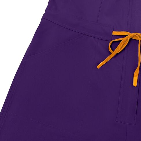 Slim Fit Straight Leg Scrub Onesie Solid Color High End Workwear For Beauty Salon in Saudi Arabia