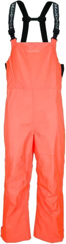 Men's Dark Rain Bib, Hi-Vis Yellow, Size Large in Saudi Arabia