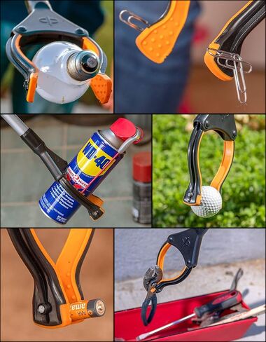 أداة EZPIK Classic 40 بوصة قابلة للطي مع مغناطيس مزدوج، أداة التقاط علوية شديدة التحمل لكبار السن والمستخدمين المعاقين، أداة التقاط من الألومنيوم لمساعدات الوصول اليومية (أسود) in Kuwait