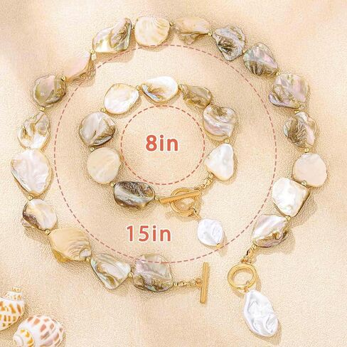 Navoky Seashell Starfish Choker Necklace Sea Shell Summer Necklaces Bracelet Vacation Beach Jewelry Accessories for Women in Saudi Arabia