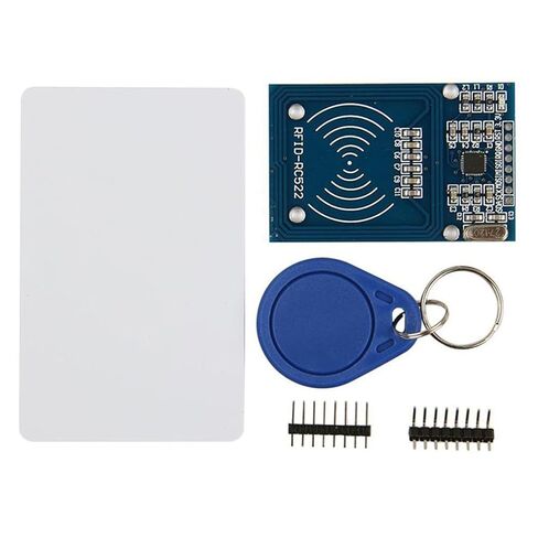 طقم Mifare RC522 RFID مكون من 6 قطع - وحدة استشعار 13.56 ميجاهرتز مع بطاقات S50 وعلامات سلسلة المفاتيح، واجهة SPI لأنظمة Arduino/Raspberry Pi/التحكم في الوصول/المنزل الذكي/إنترنت الأشياء in Kuwait