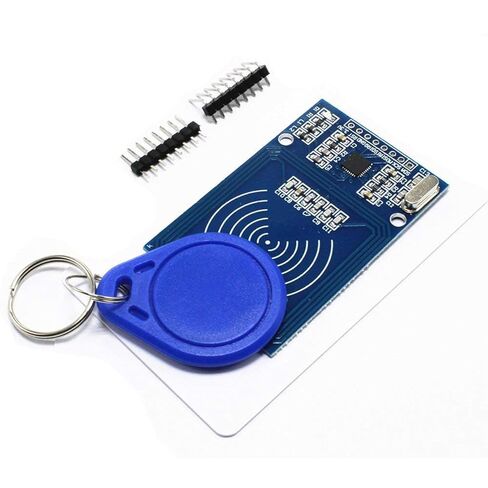 طقم Mifare RC522 RFID مكون من 6 قطع - وحدة استشعار 13.56 ميجاهرتز مع بطاقات S50 وعلامات سلسلة المفاتيح، واجهة SPI لأنظمة Arduino/Raspberry Pi/التحكم في الوصول/المنزل الذكي/إنترنت الأشياء in Kuwait
