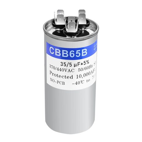 C3355R مكثف 35/5 فائق التوهج 35-5 MFD استبدال مكثف التيار المتردد لـ 97F9834 Z97F9834، Z97F9848، 97F9899، 12283، 12266، يناسب وحدة التيار المتردد، مضخة الحرارة، المكثف، محرك المروحة in Kuwait