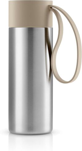 Eva Solo | To Go Cup 0.35 l Caramel cream |The body is made of 90% post-consumer recycled stainless steel | Caramel Cream in Saudi Arabia