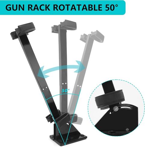 10L0L Golf Cart Gun Rack,Stand Up Gun Holder,Adjustable Guns Mount for Yamaha Club Car EZGO Golf Cart/UTV/ATV in Kuwait