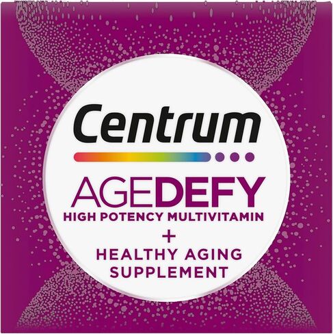 ​​​Centrum Age Defy for Women 35+ - High-Potency Multivitamin and Healthy Aging Supplement – Multivitamin with Resveratrol, and Niacin for NAD+ Level Support - Aluminum Bottle, 60 Tablets​ in Kuwait