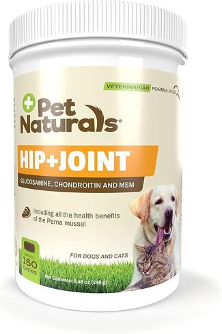 Pet Naturals of Vermont - Hip + Joint PRO، مكمل يومي للورك والمفاصل للكلاب، 60 قطعة مضغ بحجم قضمة in Kuwait