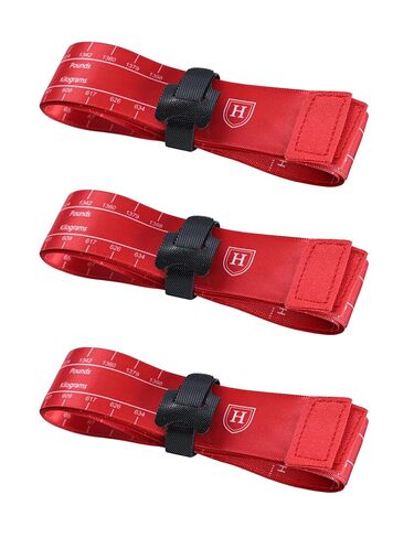 Harrison Howard Horse Tape Measure Weight Precise Measurement for Horses Portable Height & Weight 3/Pack 6.6 Feet Tape - Black/Red/Blue in Kuwait