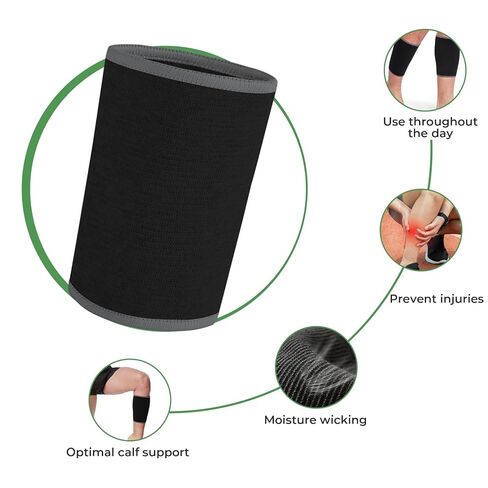 NeoTech Care Calf Compression Sleeve for Calves Support or Shin Splint (Black Color, Size S, 1 Unit) in Saudi Arabia