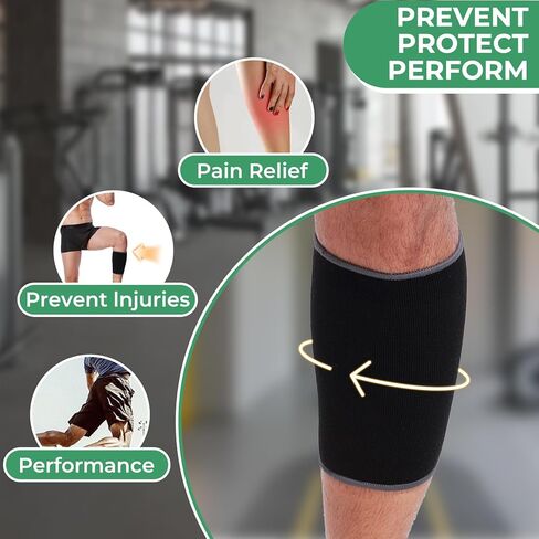 NeoTech Care Calf Compression Sleeve for Calves Support or Shin Splint (Black Color, Size S, 1 Unit) in Saudi Arabia