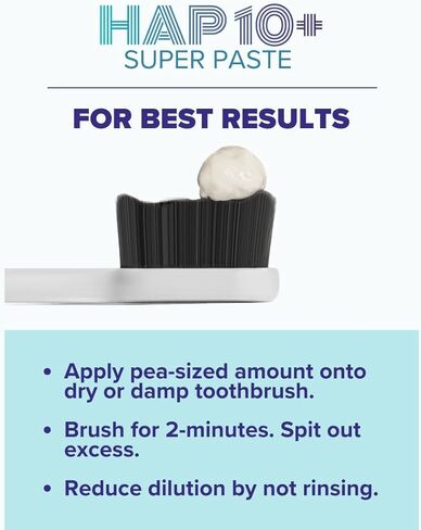 intelliWHiTE HAP10+ Super Paste Vitamin D3 & K2 – 10% Hydroxyapatite Toothpaste for Remineralization & Sensitive Teeth Tested 90% Stain Removal – Fluoride-Free – 8 fl oz Super Size – Made in USA in Saudi Arabia