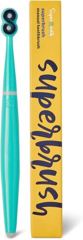 SuperMouth® SuperBrush® Manual Toothbrush – Ultra-Soft Patented SuperBristles® Conform to Teeth for 30X Better Cleaning, Deep Plaque Removal, Sensitive Teeth & Gum Care, Preteens to Adults in Saudi Arabia