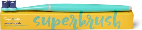 SuperMouth® SuperBrush® Manual Toothbrush – Ultra-Soft Patented SuperBristles® Conform to Teeth for 30X Better Cleaning, Deep Plaque Removal, Sensitive Teeth & Gum Care, Preteens to Adults in Saudi Arabia