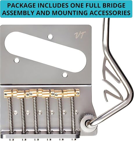 Vega-Trem VT2ND Teletrem Classic Telecaster Guitar Tremolo Bridge لـ Tele بدون تعديل سهل التركيب مع الشعار in Kuwait