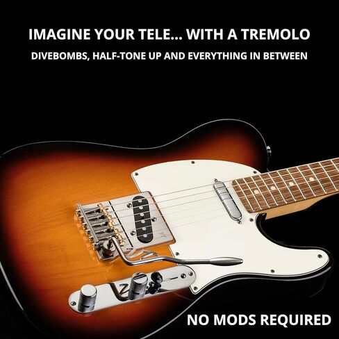 Vega-Trem VT2ND Teletrem Classic Telecaster Guitar Tremolo Bridge لـ Tele بدون تعديل سهل التركيب مع الشعار in Kuwait