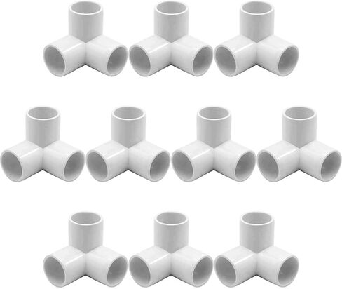 YSIL PVC تركيبات الكوع الأثاث الصف موصل 3 طريقة 3/4 بوصة 10 قطع لهيكل وإطار PVC DIY، يناسب 3/4 "Sch 40 PVC الأنابيب in Saudi Arabia