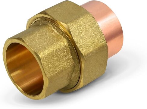 العرض العملاق DDDV0112 1-1/2" الحجم الاسمي بدون اتحاد مستقيم من الرصاص مع مآخذ العرق للاستخدام مع أنابيب النحاس 1-5/8" OD، 28 in Kuwait