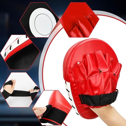 3-in-1 Boxing Gloves and Punching Mitts Set Kids Boxing Equipment Set for Youth Karate Muay Thai Taekwondo MMA in Kuwait