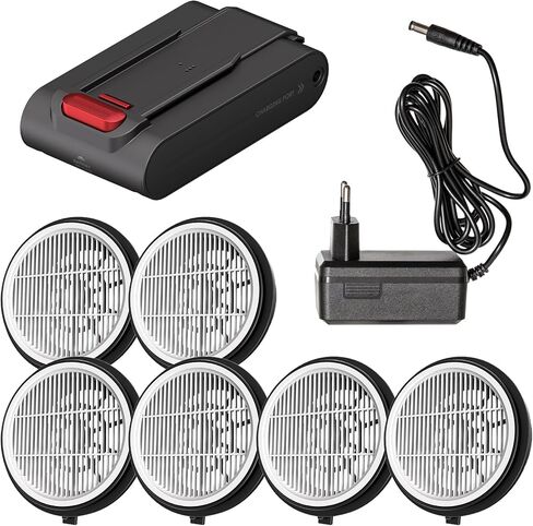 UNINELL HOME UV2 Cordless Vacuum Cleaner, Accessory Kit(HEPA filter*6 + battery pack*1 + adapter*1) in Kuwait