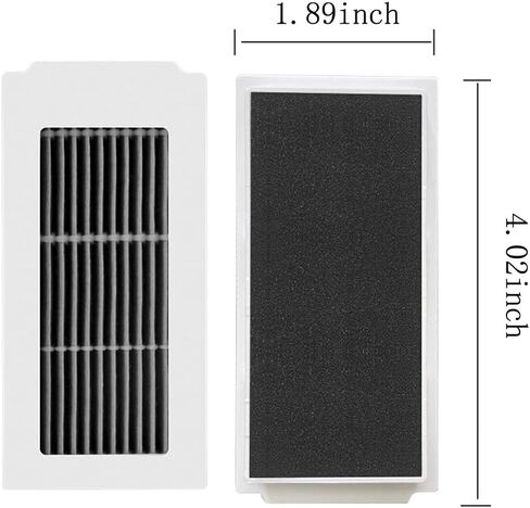 Deebot Replacement Parts Compatible with Ecovacs DEEBOT X5 PRO Omni Robot Vacuum Cleaner with Mop Function, Main Brush, Side Brushes, Hepa Filters, Mopping Pads, Dust Bags in Kuwait