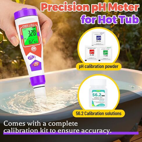 Digital Salinity Tester for Salt Water - Aquarium Salinity Meter with ATC, IP67 Waterproof, 0-200 PPT Large Range Multi-Parameter Tester for Seawater, Fish Tank, Hydroponics in Saudi Arabia