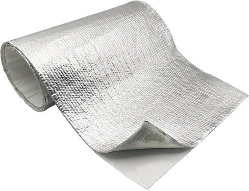 40'' x 47'' Aluminized Heat Shield Thermal Barrier Adhesive Backed Heat Blanket Wrap Fiberglass Insulation Reflective Material High Temp Protection in Kuwait