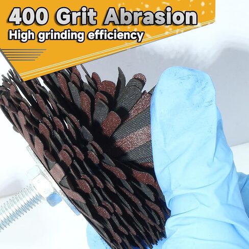 400 Grit Abrasive Cloth Flap Wheel, 1/4 Shank Flap Wheel for Carving, Polishing in Saudi Arabia