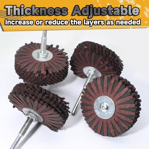400 Grit Abrasive Cloth Flap Wheel, 1/4 Shank Flap Wheel for Carving, Polishing in Saudi Arabia