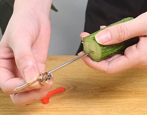 الخيار Spiralizer الخضروات نحت سلطة المروحية المسمار اللولبي اليدوي لقاطع الخيار لقطع التفاح الخضروات Spiralizer الجزرة دوامة القاطع للبطاطس الخضروات الأشكال المجعدة كوسة Corer in Kuwait