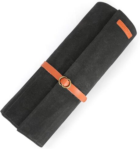 Manjushri Chef Knife 9 Pocket Canvas Roll Bag with Genuiene Leather Belt. in Kuwait