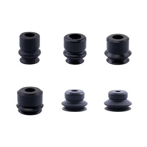 10Pcs Vacuum Suction Cup Robot Accessories Double Layer Silicone Material Powerful Suction Nozzle Industrial Heavy Duty PJG(PJG-06,Black) in Saudi Arabia