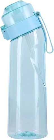 Flavored Water Bottle 650ml - Sports Alr Up Drinking Bottle with 7 Fruit Fragrance Pods for Outdoor Camping and Fitness(1) in Kuwait