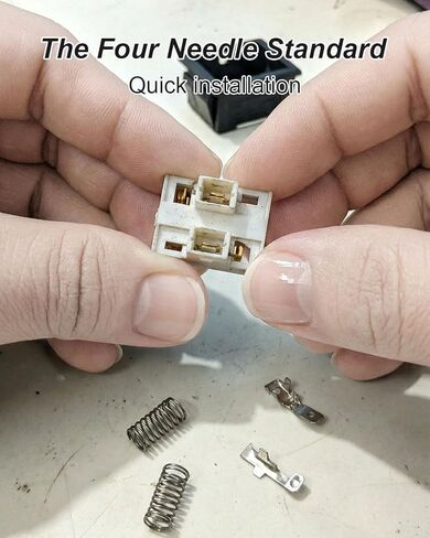 Rocker Switch with Red Lamp Fit for LE-CI 4Pin 2Stage 16A 250VAC T105/55 125VAC 16(4) A T85/55 Replace RS606, 2Pcs in Saudi Arabia