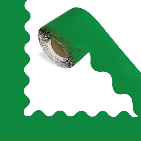 69 حدود لوحة نشرة 69 ، ديكور الفصول الدراسية ، مناسبة لألواح الملصقات ، السبورة البيضاء ، تزيين الجدران ، الحفلات ، الديكور مع الألواح الحدودية للفصول الدراسية (أخضر) in Kuwait