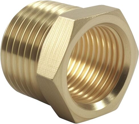 5PCS 1/2" NPT Male x 3/8" NPT Female Brass Bushing Reducer Adapter Fitting,1200 PSI Reducer for Plumbing in Saudi Arabia