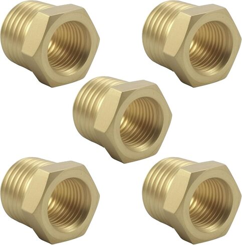 5 قطعة 1/2 "NPT ذكر x 3/8" NPT أنثى النحاس جلبة المخفض تركيب المحول ، 1200 رطل لكل بوصة مربعة المخفض للسباكة in Kuwait