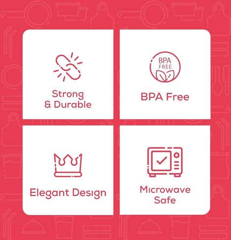 ملاعق شوربة بلاستيكية شفافة شديدة التحمل من GUSTO [عدد 300] أدوات خالية من مادة BPA للاستعمال مرة واحدة مع تصميم منقوش للحفلات وتقديم الطعام والاستخدام اليومي (عبوة مريحة سابقًا) in Kuwait