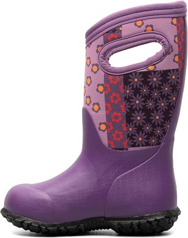 BOGS York Patchwork Floral Kids' Waterproof Boots, Purple Multi, 5 M in Saudi Arabia