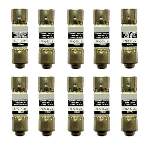 10 عبوات جديدة FNQ-R-25 FNQ-R-25A FNQ-R 25A 600Vac صمام تأخير الوقت، FNQ-R-25A فئة CC صمام تحديد التيار in Kuwait
