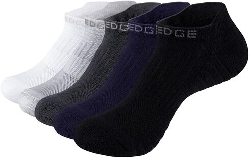 YUEDGE Women's Low Cut Athletic Socks For Women, Terry Cushioned Running Socks, OEKO‑TEX certified Combed Cotton Ankle Socks in Kuwait