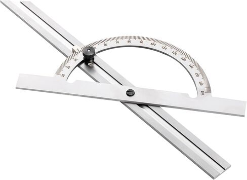 12" Steel Protractor Angle Finder Sliding Bevel Gauge Metal Protractor for Construction Jobs, Cabinet-Making and Fine Carpentry, Measuring Tool for Carpenters & Woodworking Hobbyists in Kuwait
