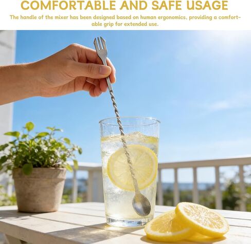 مجموعة 7 قطع من ثقوب القش، قطعتان من خرامة القش لأكواب الأغطية البلاستيكية لعصير الليمون، وخلاط الكوكتيل، وملعقة قضيب الخلط، وملاقط الثلج، وفرشاة 2 قطعة، لمستلزمات حوامل الليمون in Kuwait