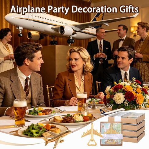24PCS Airplane Bottle Opener for Wedding Favors Air Plane Travel Beer Bottle Openers for Guests,Party Souvenirs or Decorations (Gold1) in Saudi Arabia