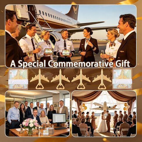 24PCS Airplane Bottle Opener for Wedding Favors Air Plane Travel Beer Bottle Openers for Guests,Party Souvenirs or Decorations (Gold1) in Saudi Arabia