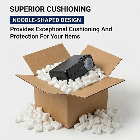 Aviditi 7NUTSW 7 Cubic Feet Loose Fill Packing Peanuts, White in Saudi Arabia