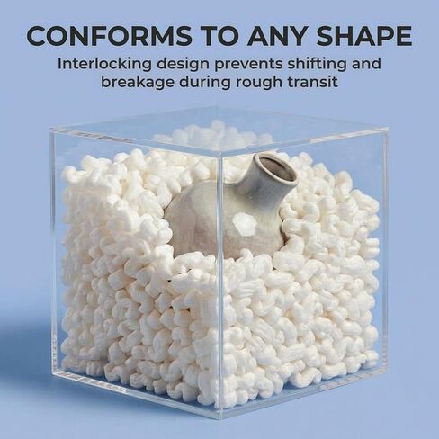 Aviditi 7NUTSW 7 Cubic Feet Loose Fill Packing Peanuts, White in Saudi Arabia