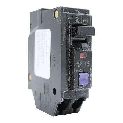 GE THQL1115PDF Dual Function Circuit Breaker Plug On Neutral PON 15 Amps 120 Volts AC 1 Pole 10 KA UL Listed in Kuwait